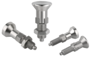 Pernos de bloqueo de acero o acero inoxidable con botón de maniobra de acero inoxidable - inch Pernos de bloqueo de acero o acero inoxidable con botón de maniobra de acero inoxidable - inch