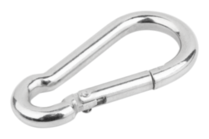 Carabiner clip DIN 5299, steel Style C