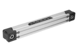 Linear actuators with toothed belt drive  and profile rail guide