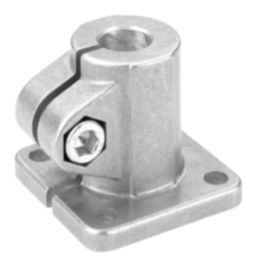 Tube clamps base aluminum, inch